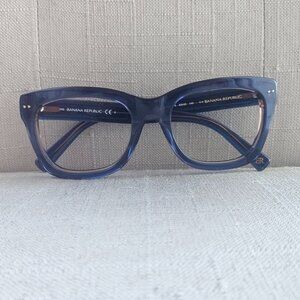 Banana Republic Women Eyeglasses Frame Blue Tone MARGEAUX/S 52[]20 140 Glasses